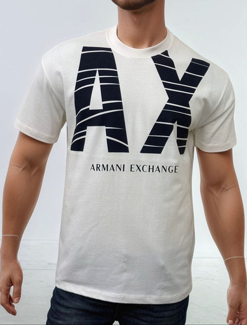 ARMANI EXCHANGE CREW NECK - WHITE